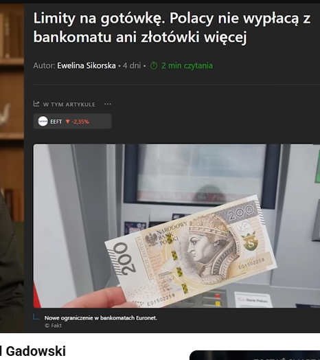 HanterPoen's tweet photo. Automaty #Euronet Polska wprowadzili limit wypłat 200 zł. III wojna światowa rozpoczęta ,kryzys finansowy, gospodarczy wybuchnie i EU🇩🇪🇪🇺Bruksela "kombinują" zawłaszczenie naszych oszczędności. #WIESZWIĘCEJ #WIEMLEPIEJ https://t.co/Uw2h1yVBoK
