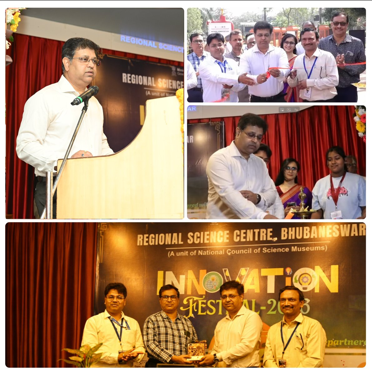 stpibbsr's tweet photo. Sh. Manas Panda, Jurisdictional Director, STPI-Bhubaneswar (@StpiBbsr), graced the occasion as Chief Guest at the Innovation Festival organized by Regional Science Centre, Bhubaneswar (@RSCBhubaneswar) in collaboration with National Innovation Foundation – India (@nifindia).

He addressed the vibrant community of innovators on the power of Inventions & Innovation and highlighted the key initiatives of Software Technology Parks of India (@StpiIndia) in promoting and nurturing grassroots innovation through programs like STPICoEs & GENESIS across the country.

The session emphasized transforming ideas into impactful solutions and strengthening India’s innovation ecosystem.
#STPI #RSC #NIF #StartupEcosystem #Entrepreneurship #GrassrootsInnovation #DigitalIndia

@Arvindtw @StpiIndia @GoI_MeitY