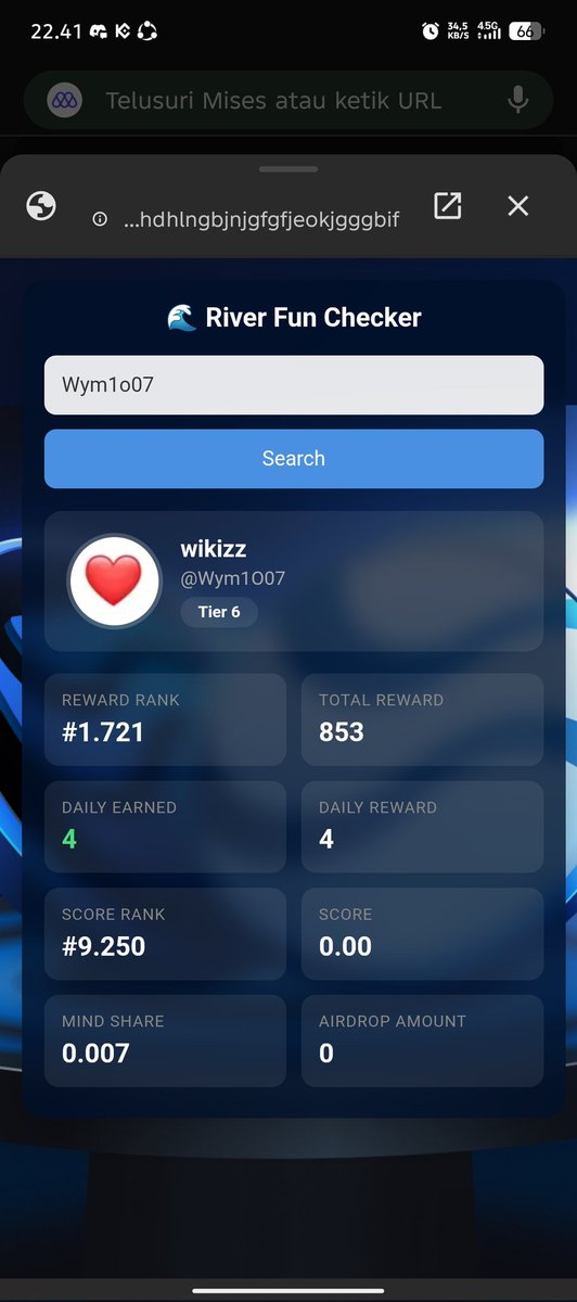 Wym1O07's tweet photo. $River

@River4fun why didn't my points increase today?? Usually it increases by 100 points. Only 4 pts 🥲

#River $River https://t.co/jAQQMbse8c