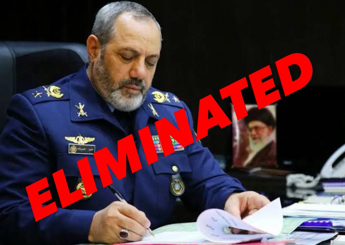 ⭕️Breaking news 

Aziz Nasirzadeh, Islamic Republic’s Defence Minister, was eliminated in a US and Israeli strike.