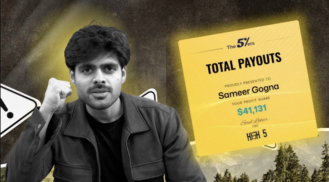Sameerthe5ers's tweet photo. If you watched this video, you’ll understand exactly how prop firm trading works 💼📈

In this video, I’ve shared how much money I actually invested to make $40,000 from @the5erstrading 💰🔥

No fake lifestyle. No shortcuts. Just real numbers. 🎯

Here is the link 👇
https://t.co/ZoCUMAOdTg