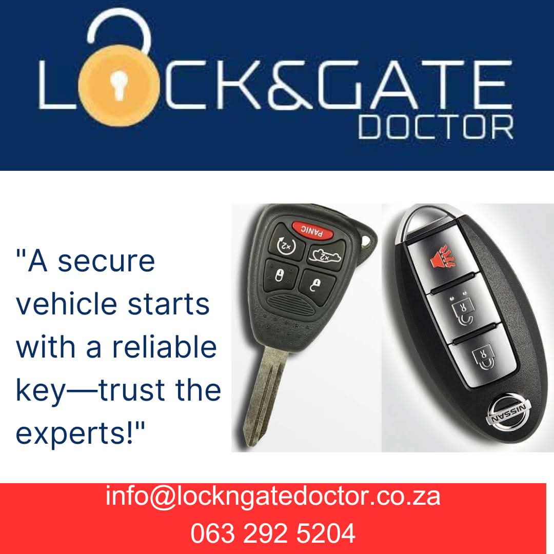 skyviewmediaint's tweet photo. "Keys may be small, but they hold the power to unlock your world."
7/19 Brighton Road Bluff
031 467 2829
24/7 call out 063 292 5204
#KeyCutting
#TransponderKeys
#CCTV
#AccessControl
#VehicleLocks
#Locksmith
#SecuritySolutions
#KeyReplacement
#LockRepair https://t.co/l3yMb5nyMD