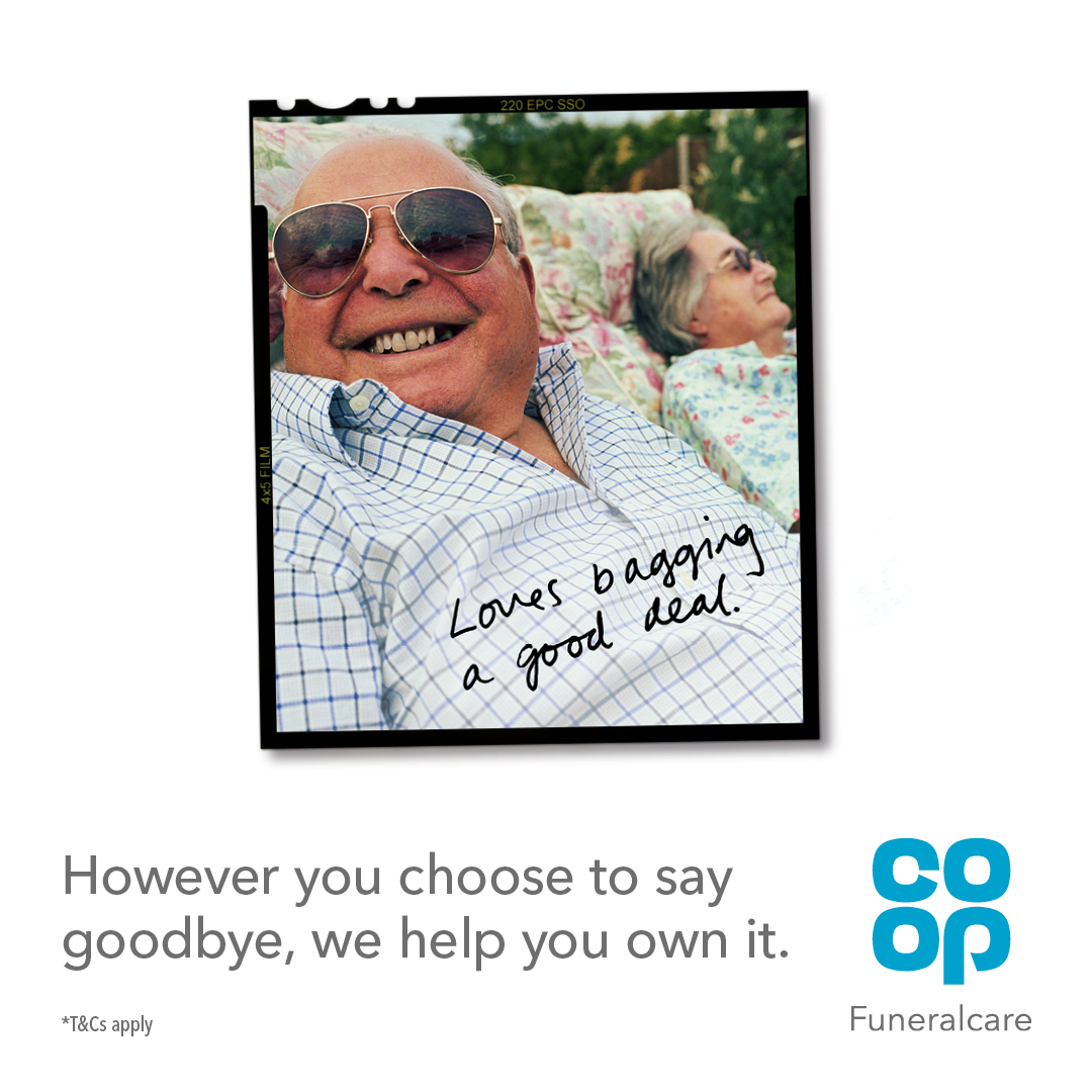 Save up to £250 on a Co-op Funeral Plan. Plus, members save even more*
However you choose to say goodbye, Co-op helps you own it. Offer ends 4th May. T&amp;Cs apply.
coop.uk/4snl6co