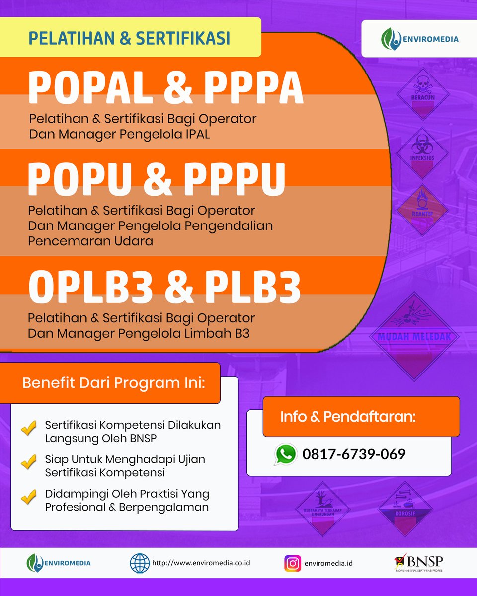 KonsultanDokum1's tweet photo. Berpengalaman, CALL 0817-6739-069, PELATIHAN OPLB3 DAN PPPU ONLINE

Website: https://t.co/WcEDUZXe0e
IG: https://t.co/pT5Y1ZvOR3
Fast Respon:
Hubungi: 0817-6739-069 atau
Klik https://t.co/DQs4ZwI910

#Airlimbah #Sertifikasiprofesi #Sertifikasikompetensi #Popal #Sertifikasibnsp https://t.co/7KkXpkIZiG