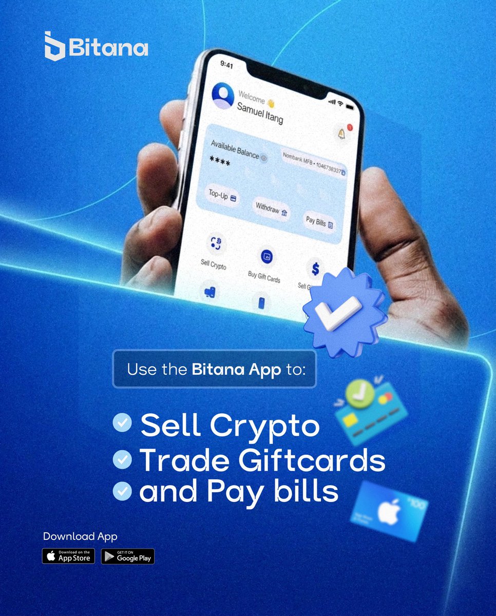 Bitana_official's tweet photo. Your trusted plug for crypto and gift cards. #usebitana https://t.co/Mjd5RQnJYp
