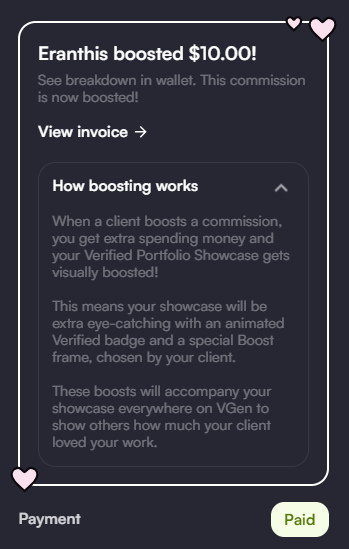 omg omg omg!! My first boost ever!!! thank you sooo much!!