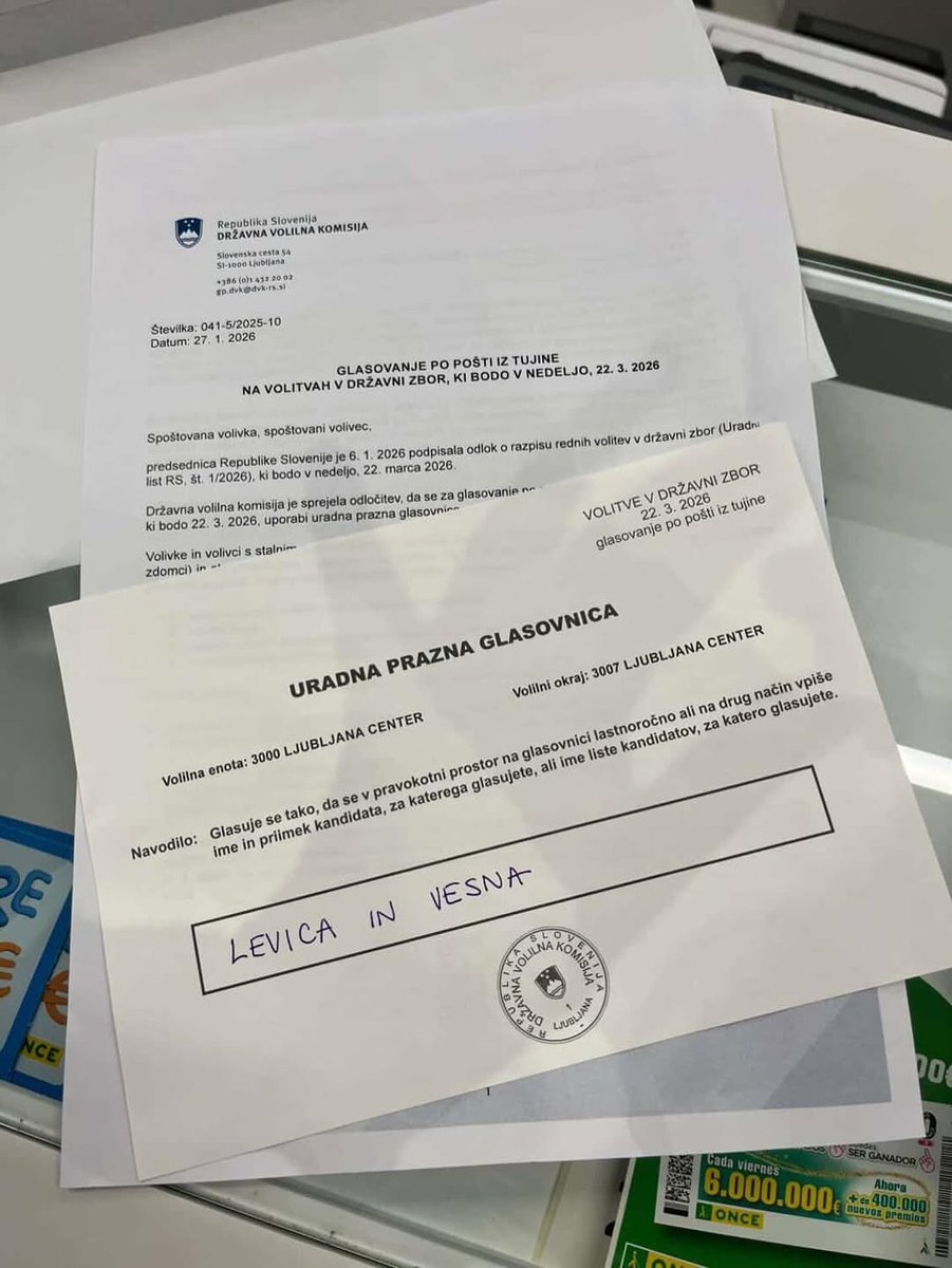 DVK,kako so izpolnjene glasovnice 3 tedne pred volitvami prišle v roke goljufivi Levici?