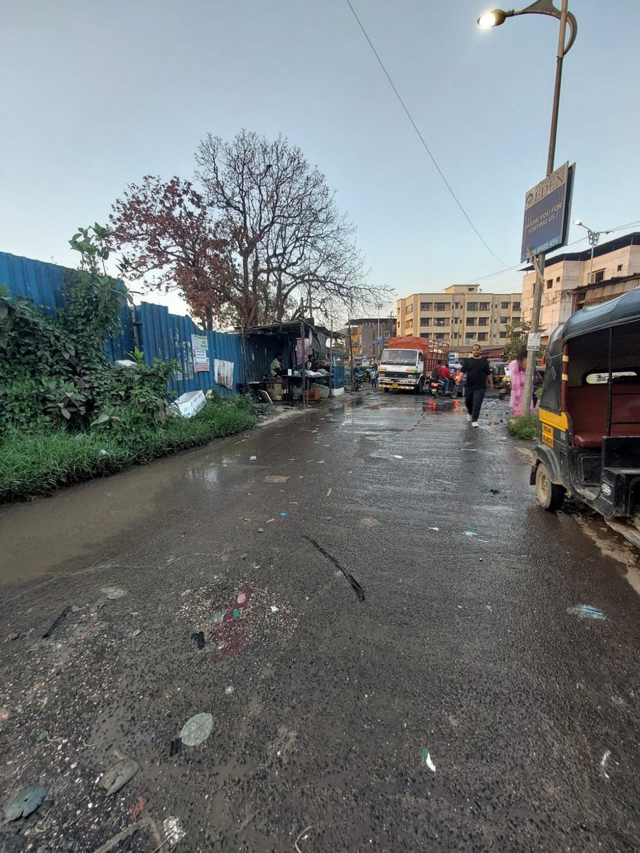 SankuSanket's tweet photo. Shame on @KDMCOfficial! Is this a road or a gutter? This isn't a road; it’s a death trap for bikers and a nightmare for school buses and not even walkable ​#Kalyan #Dombivli #KDMC #RoadInfrastructure #KalyanEast #kohinooreden #kalyandombivali #MalangRoad #PotholeFreeKalyan https://t.co/9khXjafPt9