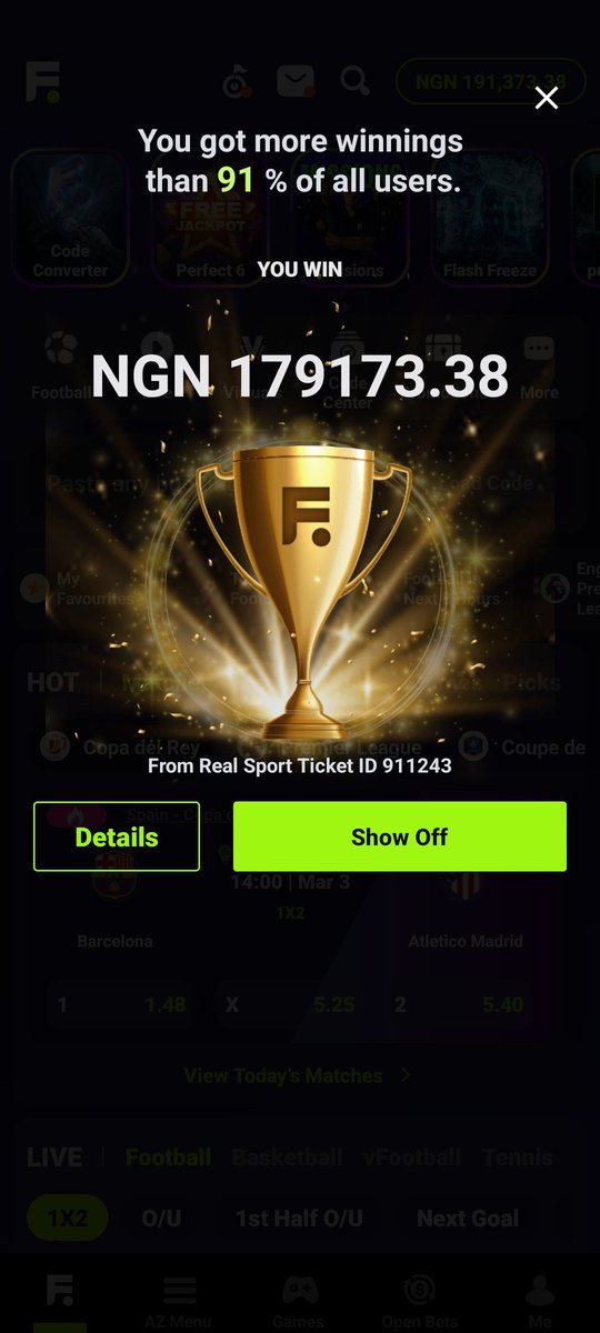 BeckyRadovic's tweet photo. @officialmoore7 Thank you so much boss this my first time winning your game I really appreciate more win moore tips you're too good 👍 https://t.co/XMfgKtfWEe
