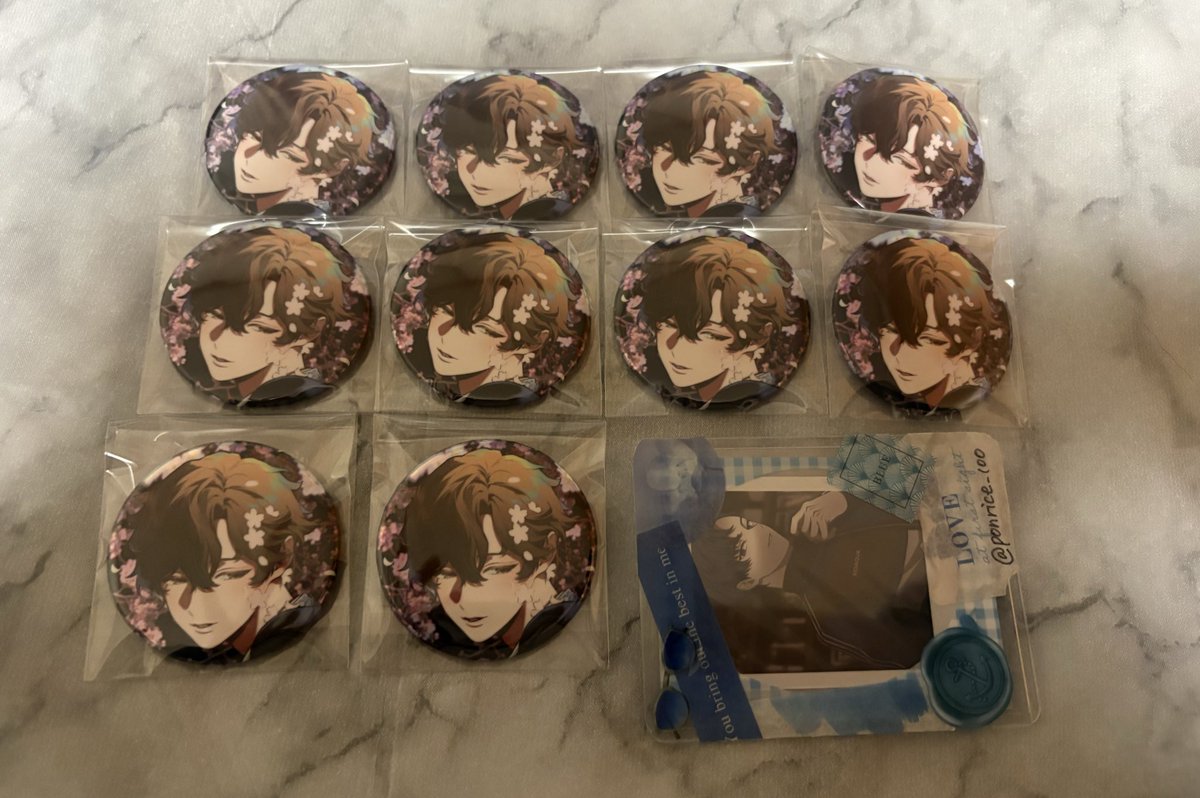 ponrice_100's tweet photo. 【交換】ビバレン 風李たゆ 個展 黎創 缶バッジ XlamV

譲 ナゴム 10
求 イッセイ(1点でも交換含む場合のみ定価にて譲渡も検討)

仮約束白紙分
郵送のみ
お気軽にお声掛けください https://t.co/E2UyjR3Ren