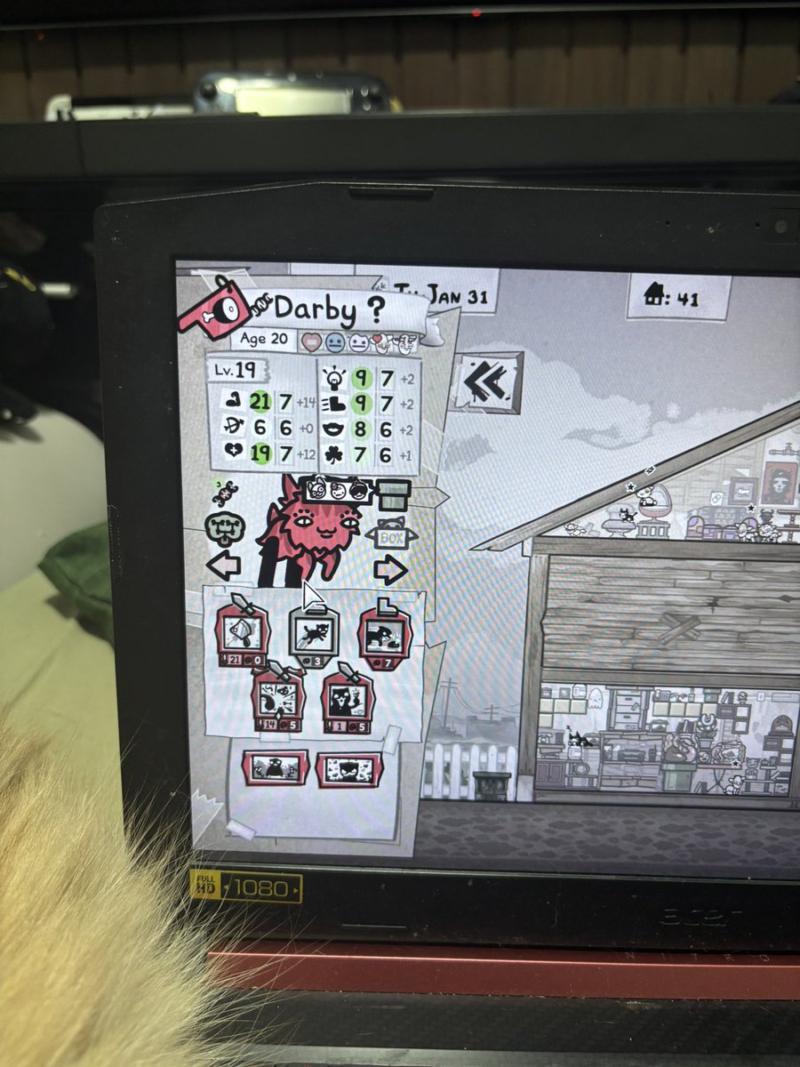 threw away my level 19 butcher and i learned there is a house boss coming. 

#Mewgenics