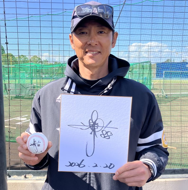 プレゼント】 春季キャンプを振り返る単独インタビューに応じてくれた