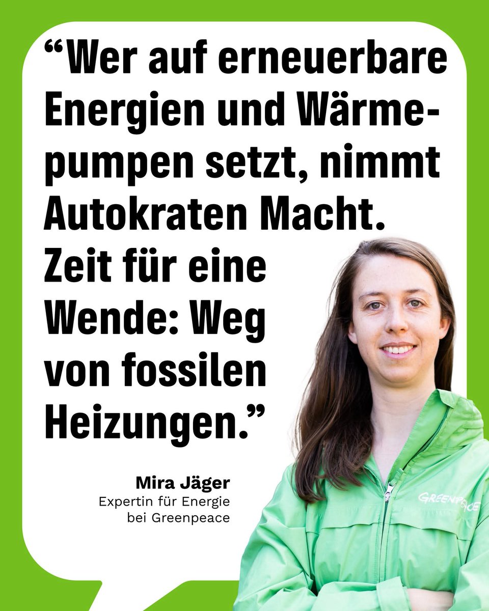 Das, was Mira sagt! via <a href="/greenpeace_de/">Greenpeace e.V.</a>:
#Erneuerbare sind #Friedensenergien!

👽💚