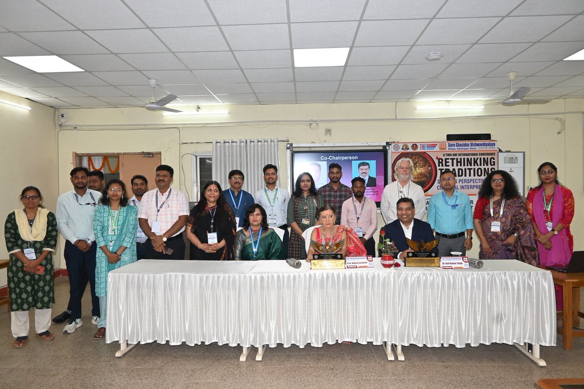 anilaksin's tweet photo. It was an honour and great pleasure to participate and Co-Chair a session in the International Conference on "Rethinking Traditions: Shifting perspectives in cultural interpretation" by ICCS, Bharat at GGV Bilaspur, Chattisgarh on 27-28 February 2026. https://t.co/yJZqnJYCzt