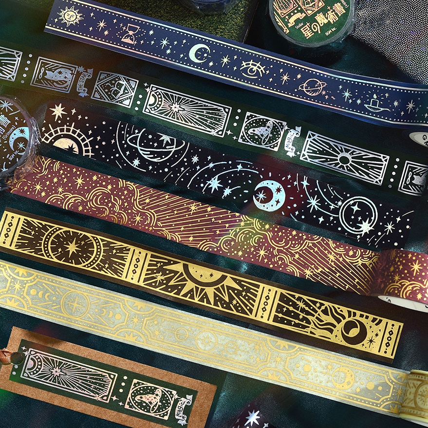 星の魔術書」シリーズのマスキングテープ🌟🪄