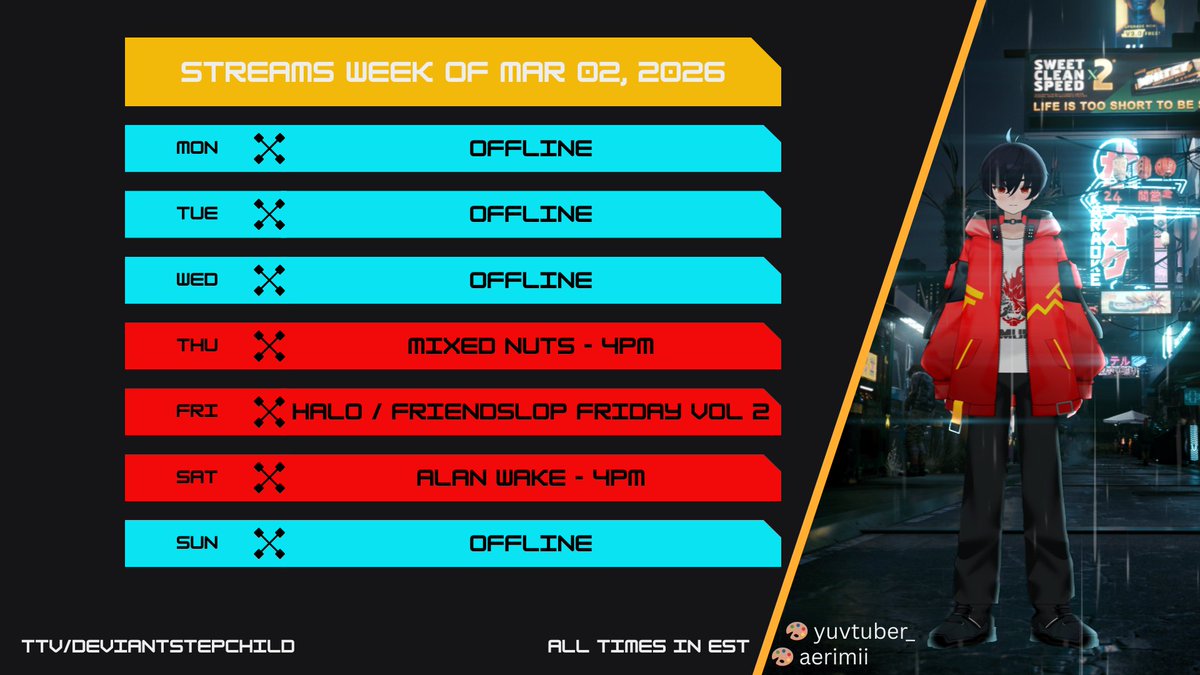 deviant stepchild | cyberpunk vtuber tweet media