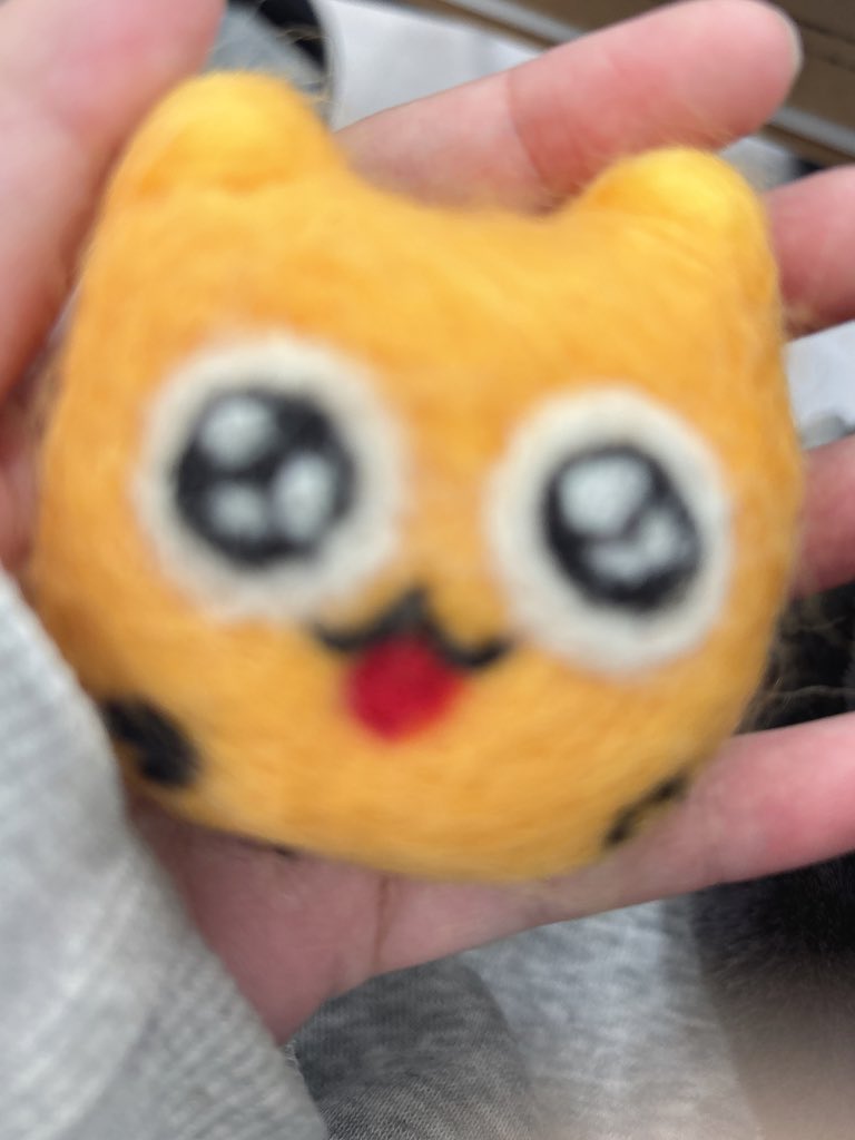 下手っぴだけど羊毛フェルトでうんたつくた！ #うんたねこ