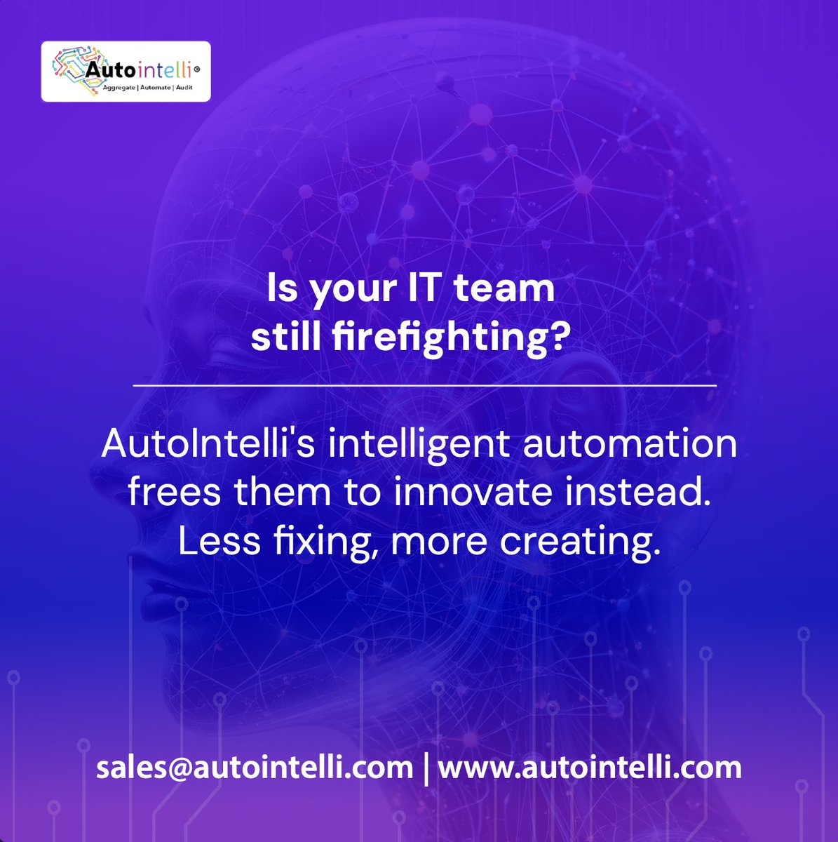 autointelli's tweet photo. Turning Reactive Work into Creative Impact.
#AutoIntelli #AIOps #IntelligentAutomation #SelfHealingIT #FutureOfIT #WorkSmarter #ITInnovation #DigitalTransformation #OperationalEfficiency #SmartIT #EnterpriseAutomation #ProactiveIT #NextGenIT #AutomationDrivenGrowth π https://t.co/uTZuAk6J9z