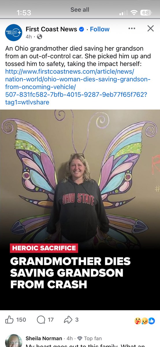 These things are tragic! 
Bravery and honor to this soul who’s now gone because of poor decisions. Poor driving!