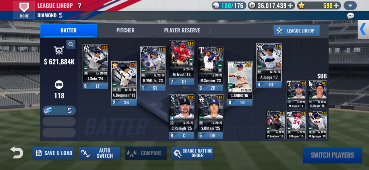 halfrice0418's tweet photo. @mlb9i Please consider reverting the design of this lineup page back to the old one! I hate it! I can’t be the only one! https://t.co/clDwUuE09t
