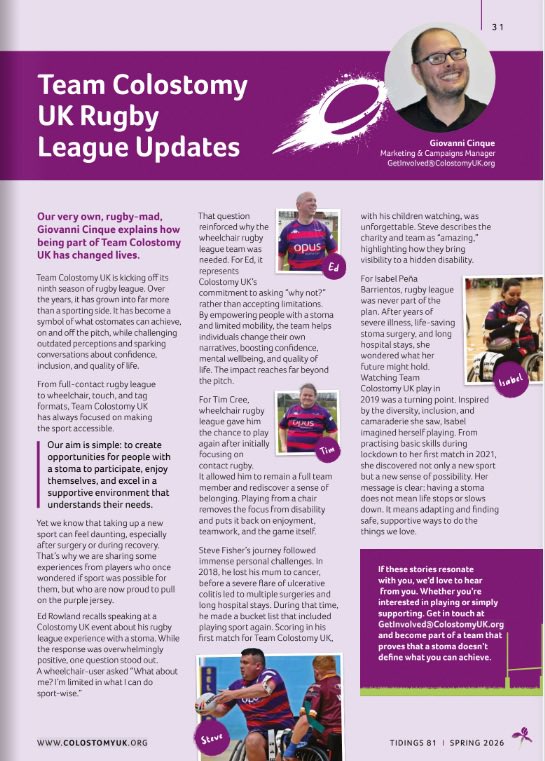 Team Colostomy UK tweet media