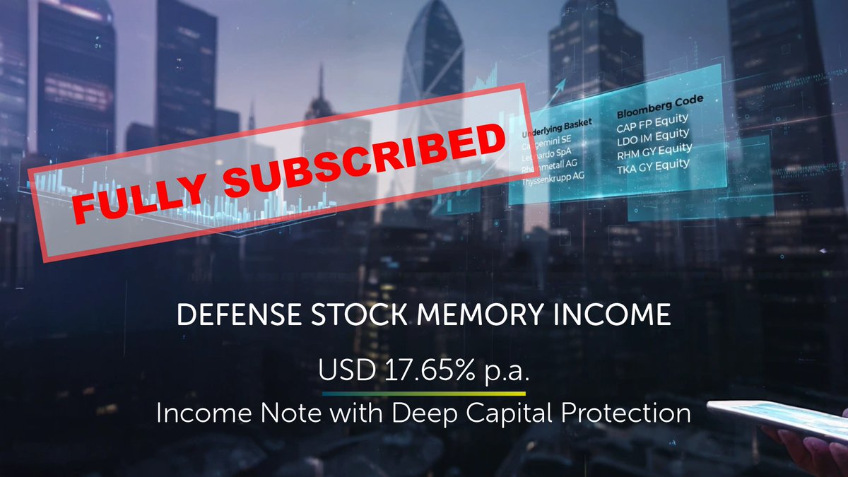 cashbox_global's tweet image. This broader market narrative is already shaping our next Structured Note, currently in development. If this note filled quickly, keep a close eye on what comes next! 

Wishing you a profitable week.
 cashbox.global
#FullySubscribed #CashboxGlobal #StructuredNotes
(3/3)