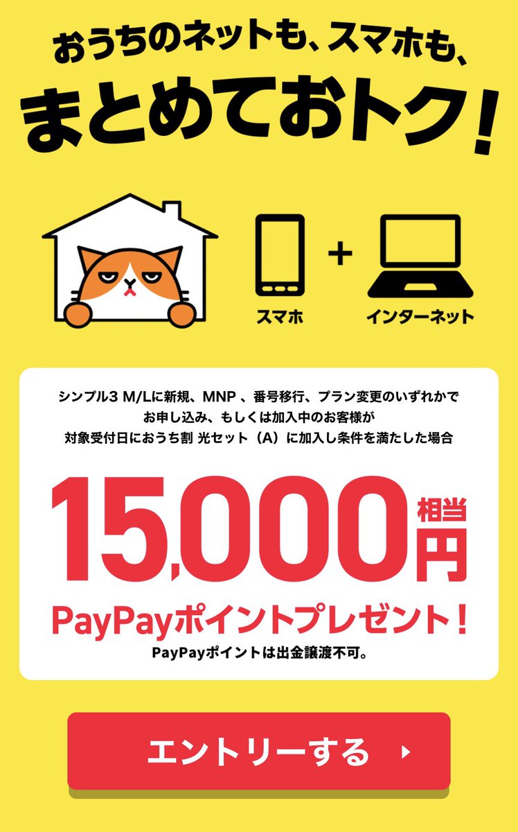 giver_itora26's tweet photo. 🚨緊急事態です🚨

最新のニュースで、
これXに未公開の極秘情報します！！

予算達成したら即打ち切りなので
急いで共有！

これかなり、あつい！！！

⇩⇩⇩⇩⇩⇩ ⇩⇩⇩⇩⇩⇩ ⇩⇩⇩⇩⇩⇩

3/6〜
全国のソフトバンクショップ（量販店除く）で

ソフトバンクAir 一括9900円

の激アツ施策が始まります🔥

これの何がヤバいって、

今までは、、、

🌀ソフトバンク光が家に引けない
🌀ソフトバンクAIRが7万と高くて意味無い

⇩

これを使えば

一気に組めるようになること！

おウチ割光セットは

✅SB：10回線

✅YM：10回線

ここまで組める。

つまり、

家族や親族も組めること！！

いま、

回線とWiFiの紐付けしたら、
公式から15000円PayPay貰えるから、

15000円×10の

15万最大とれる！🔥

3月からSBやYMの契約する人は、
申し込み必須

情報の鮮度が命です。

迷っている間に、
即日終了する可能性大なので、後で見返せるように今のうちに保存して✍️⇩
