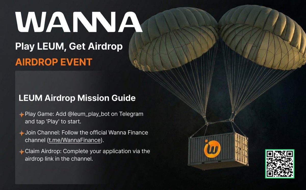 🚀 $WANNA Airdrop Starting Now ❤️‍🔥

The $WANNA airdrop is started now! Don’t miss the drop window!

✅ Airdrop Info
Reward: 2 $WANNA per user (Login Bonus)
Total Pool: 100,000 $WANNA
End: Until the pool runs out (first come, first served)

⚠️ Note: Rewards are issued as Pre-TGE