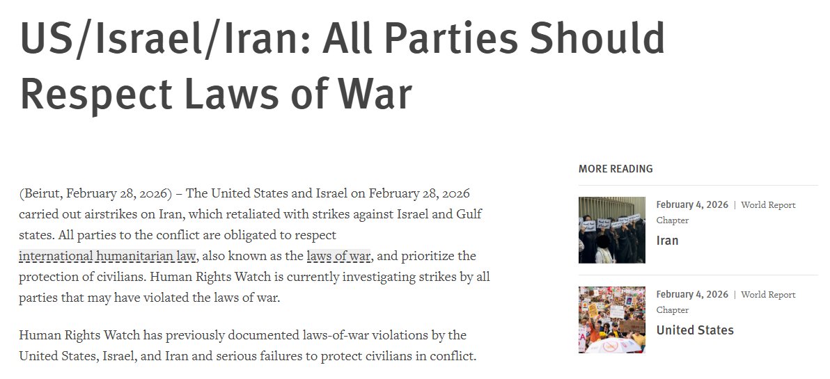 philippe_dam's tweet photo. #EU's selective &amp; ambiguous words on situation in Middle East can only continue to undermine the bloc's credibility. They also badly weaken int'l norms.

@EU_EEAS should explicitly press United States, Israel, and Iran to abide by IHL &amp; protect civilians.

https://t.co/7BhSM5cjrq https://t.co/j5I2TLPzxu