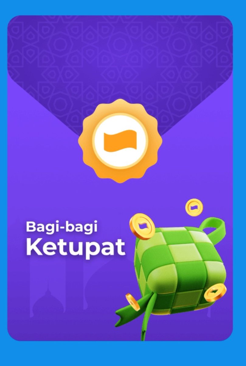 Bagi-bagi ketupat lewat dana kaget. Like, Retweet, Follow 🕌✨
