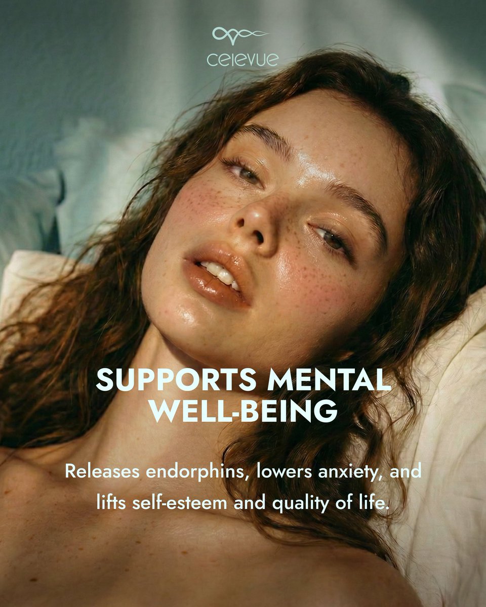 CelevueAI's tweet photo. Did you know self-exploration benefits go beyond pleasure? Celevue breaks it down: better sleep, less stress.  Ready to invite? #selfexploration #GlowAfter #Celevue https://t.co/CHZRuwmJ6Y