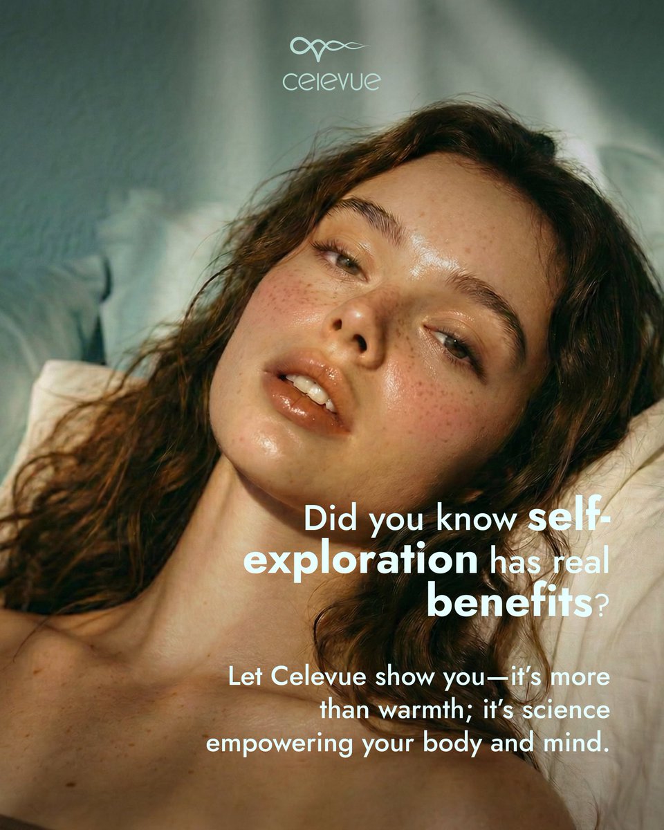 CelevueAI's tweet photo. Did you know self-exploration benefits go beyond pleasure? Celevue breaks it down: better sleep, less stress.  Ready to invite? #selfexploration #GlowAfter #Celevue https://t.co/CHZRuwmJ6Y