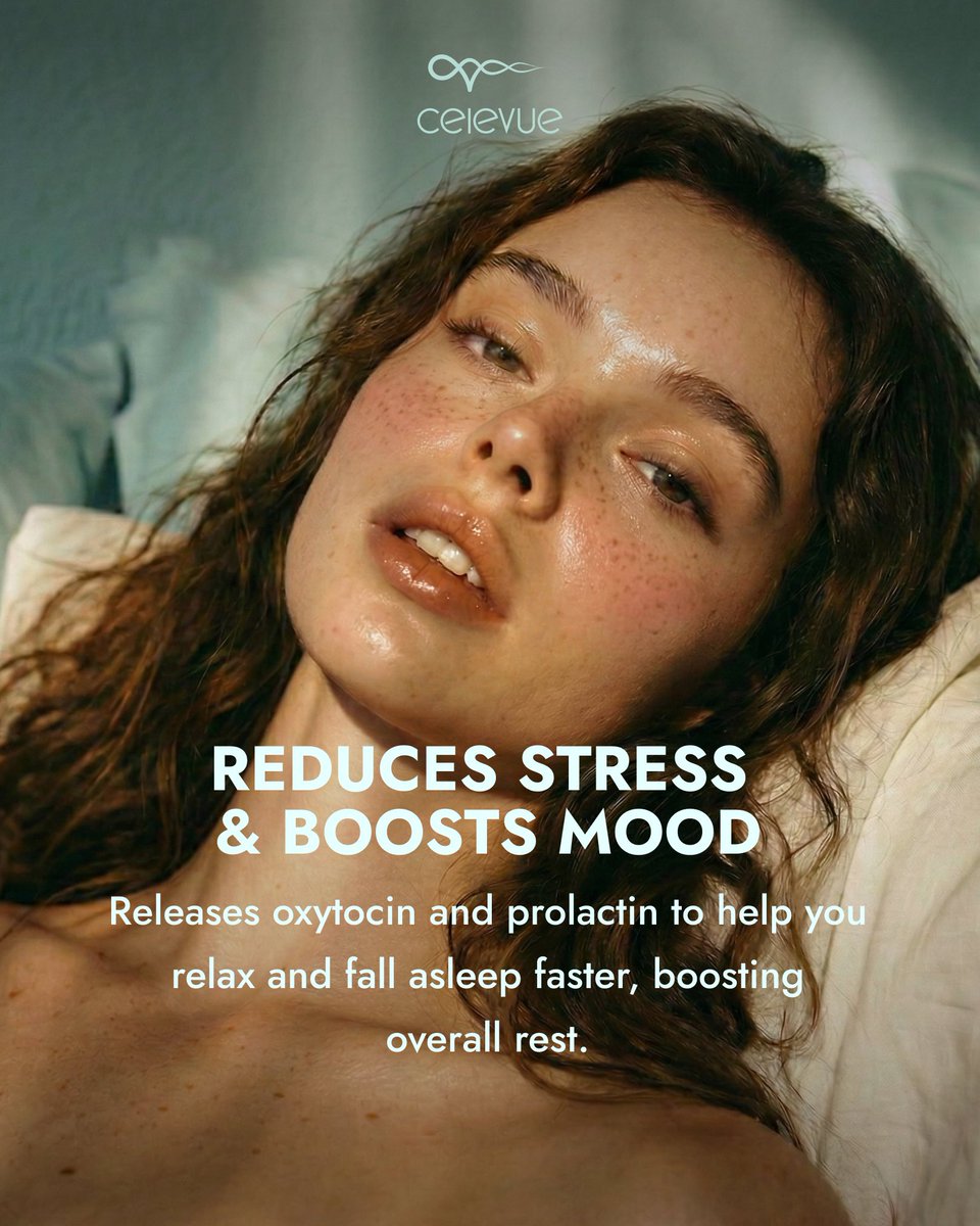 CelevueAI's tweet photo. Did you know self-exploration benefits go beyond pleasure? Celevue breaks it down: better sleep, less stress.  Ready to invite? #selfexploration #GlowAfter #Celevue https://t.co/CHZRuwmJ6Y