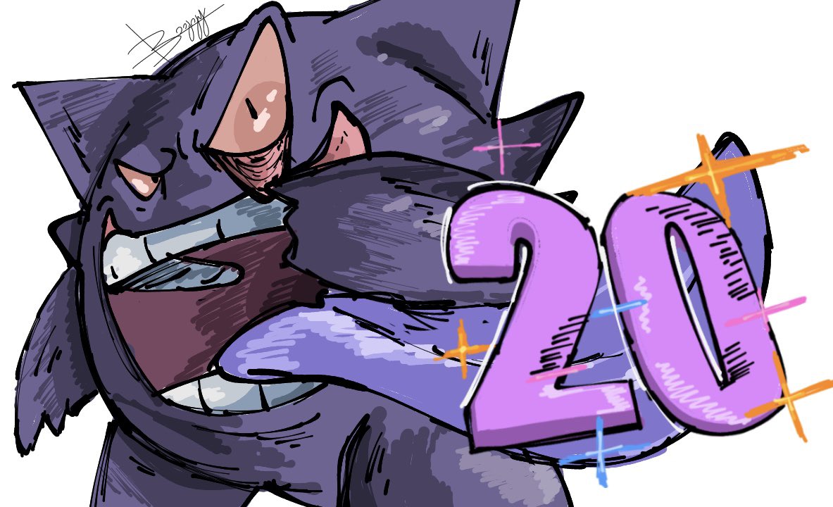 It's time to eat the cake, 20 years today…

#dessin #drawing #pokemon