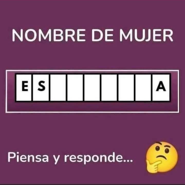 Nombre de mujer.