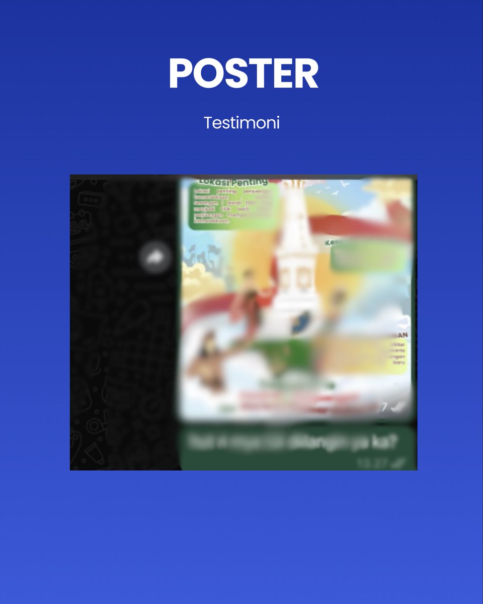 jokipostercepat's tweet photo. joki skripsi (bisa per bab), paper, tugas kuliah IT, poster fast joki tugas it
boleh depo dlu
konsult dlu kirim requirement lengkap dan deadline
https://t.co/STpJHFCBII

#jokiskripsi
#jokipaper
#jokiskripsiIT
#jokimachinelearning
#jokidata
#jokiNLP
#skripsiNLP https://t.co/o09R5Qi3YA
