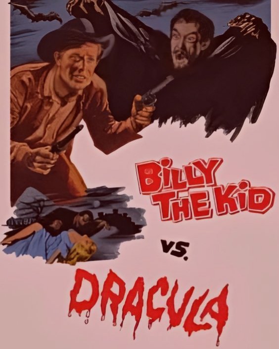 ClassicH0rror's tweet photo. And in the category of strange but interesting crossover genres. Billy The Kid vs. Dracula 1965. https://t.co/ypkXeqhX8d