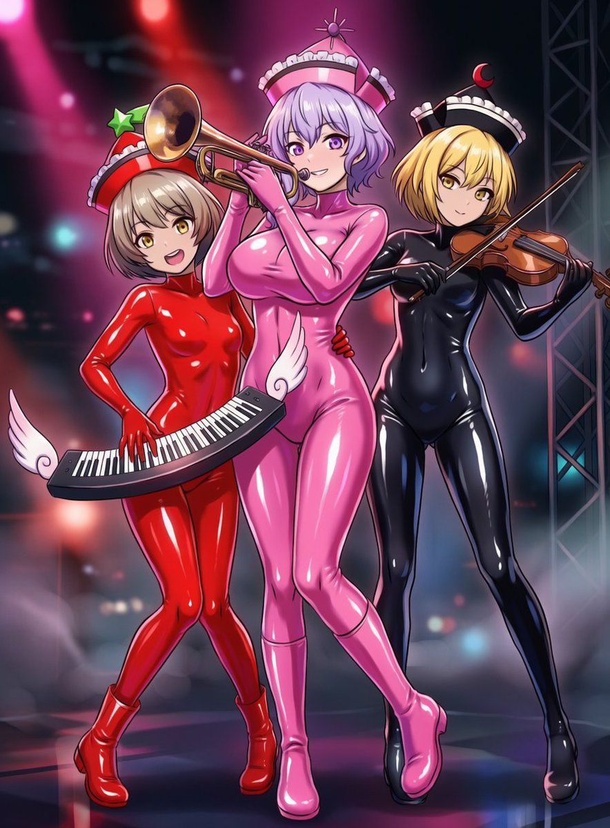 テカテカラテックスリバー三姉妹 