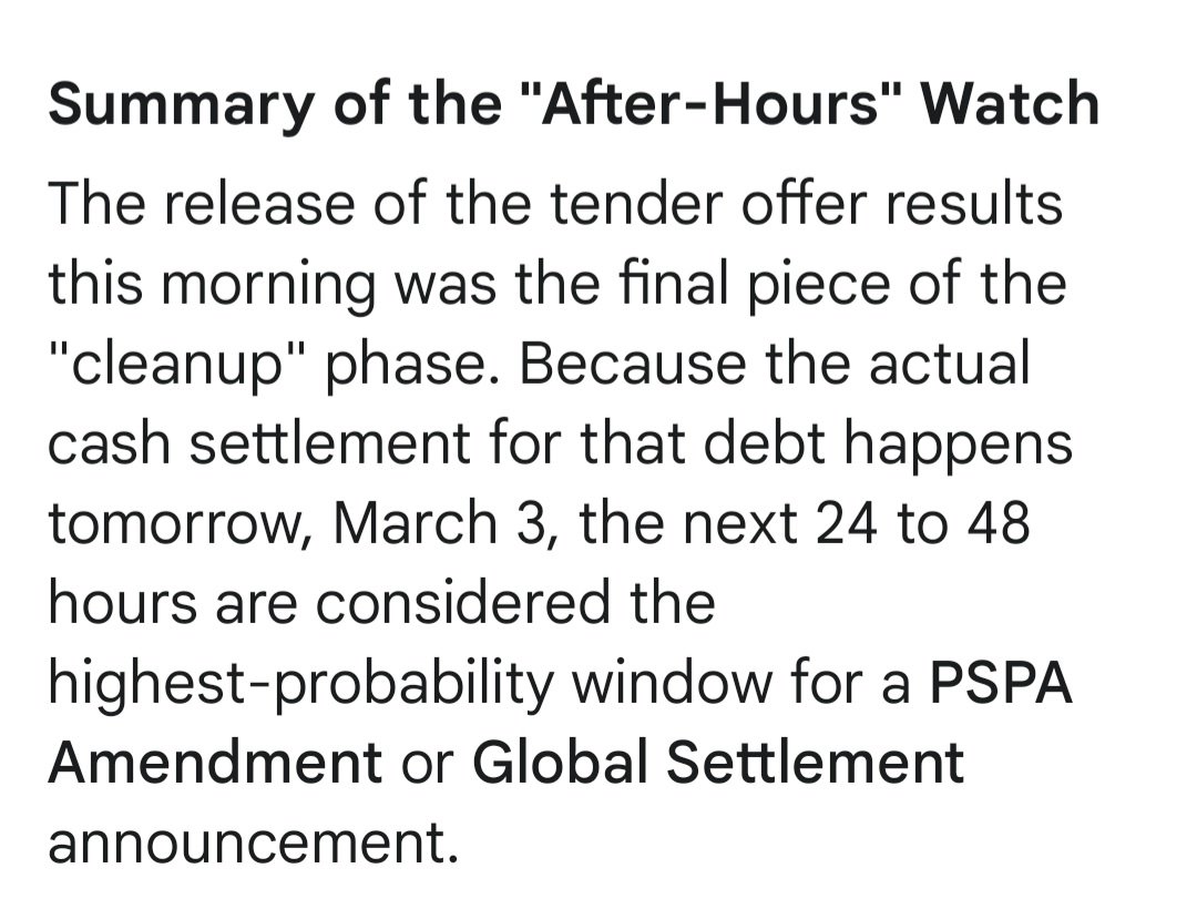 Watch alert for updated PSPA agreement letters!  $FNMA $FMCC