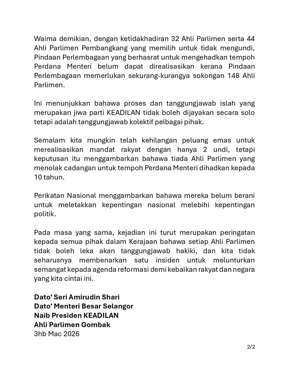 Amirudin Shari tweet media