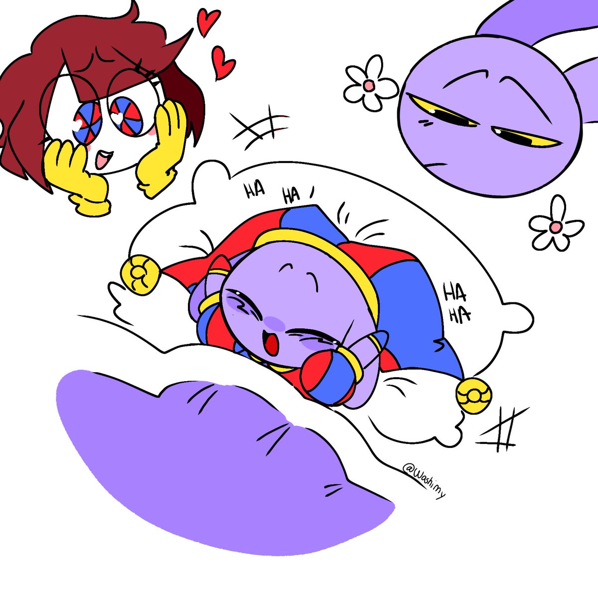 Jax/Pomni
❤️💙💛✨️
#Funnybunny