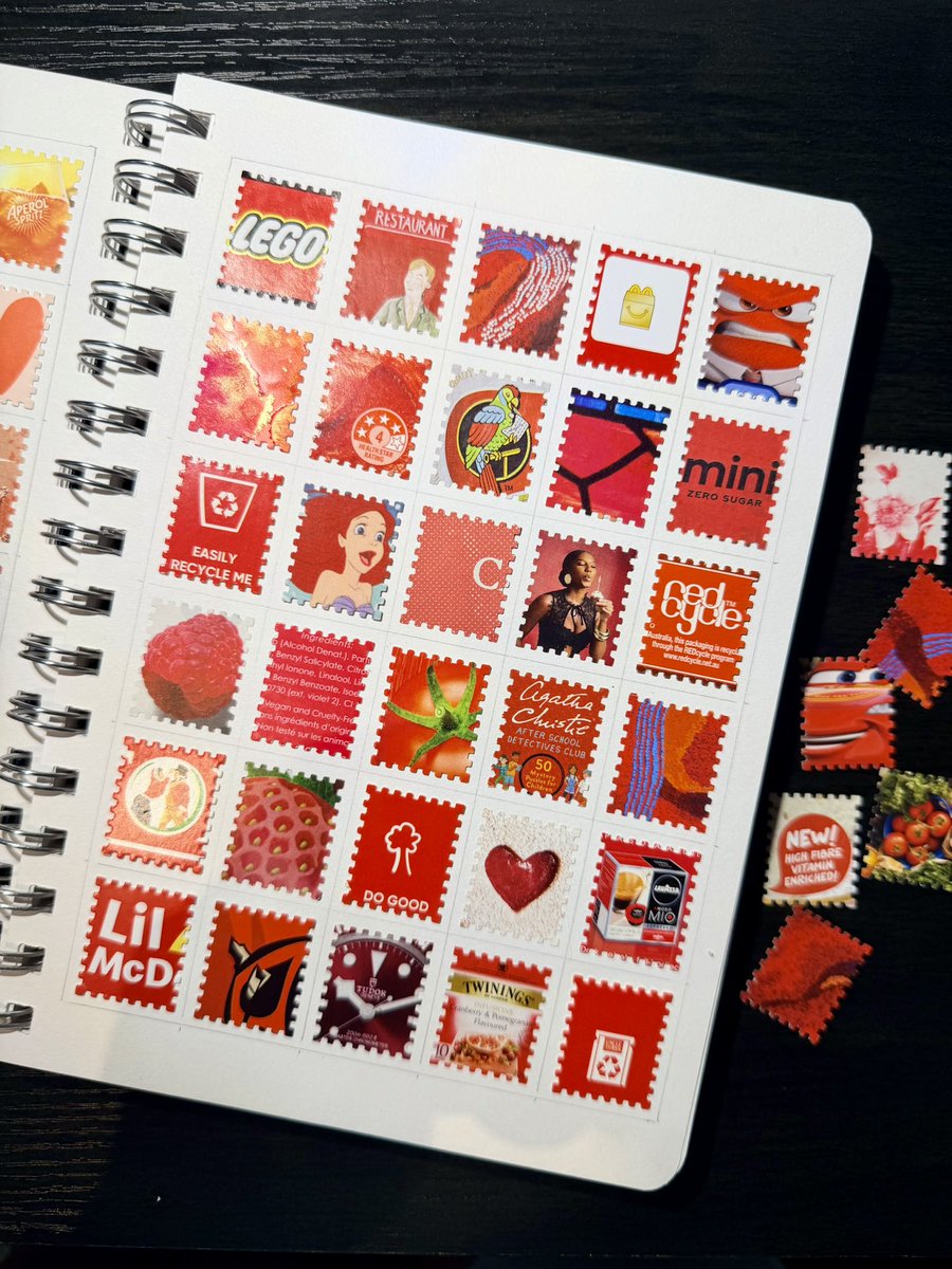 Red❤️ #JunkJournal #スクラップブック #ジャンクジャーナル