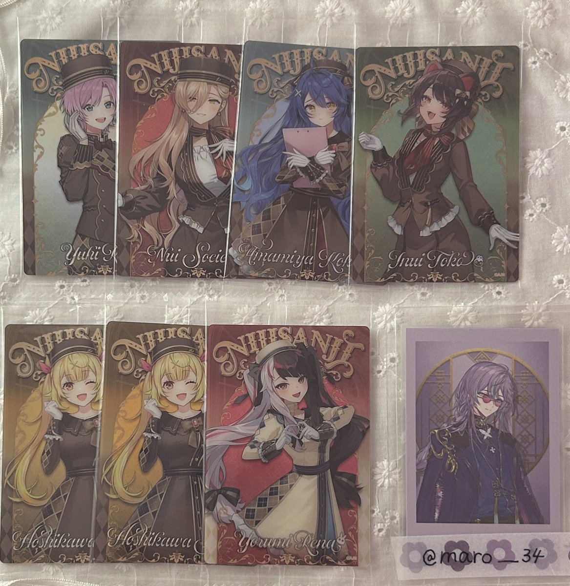 maro__34's tweet photo. 【交換】にじさんじ ウエハース 8th Anniversary 8周年 メタルカード

(求)画像3

(譲)画像1.2

⟡同異種交換◎
⟡ご不快でなければ2枚目のみ比率違い◎
⟡郵送希望

まとめての方優先ですが、1枚からお気楽にお声がけください✨️ https://t.co/gGv0kpM7wk