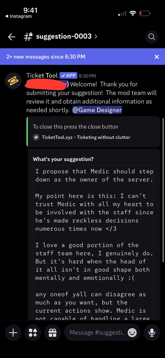 So you’re telling me that the mods of Respawn were “too busy” to look at mod reports from this same ticketing tool, but now they suddenly have all this time and willingness to review our suggestions? But not our reports about abusers?