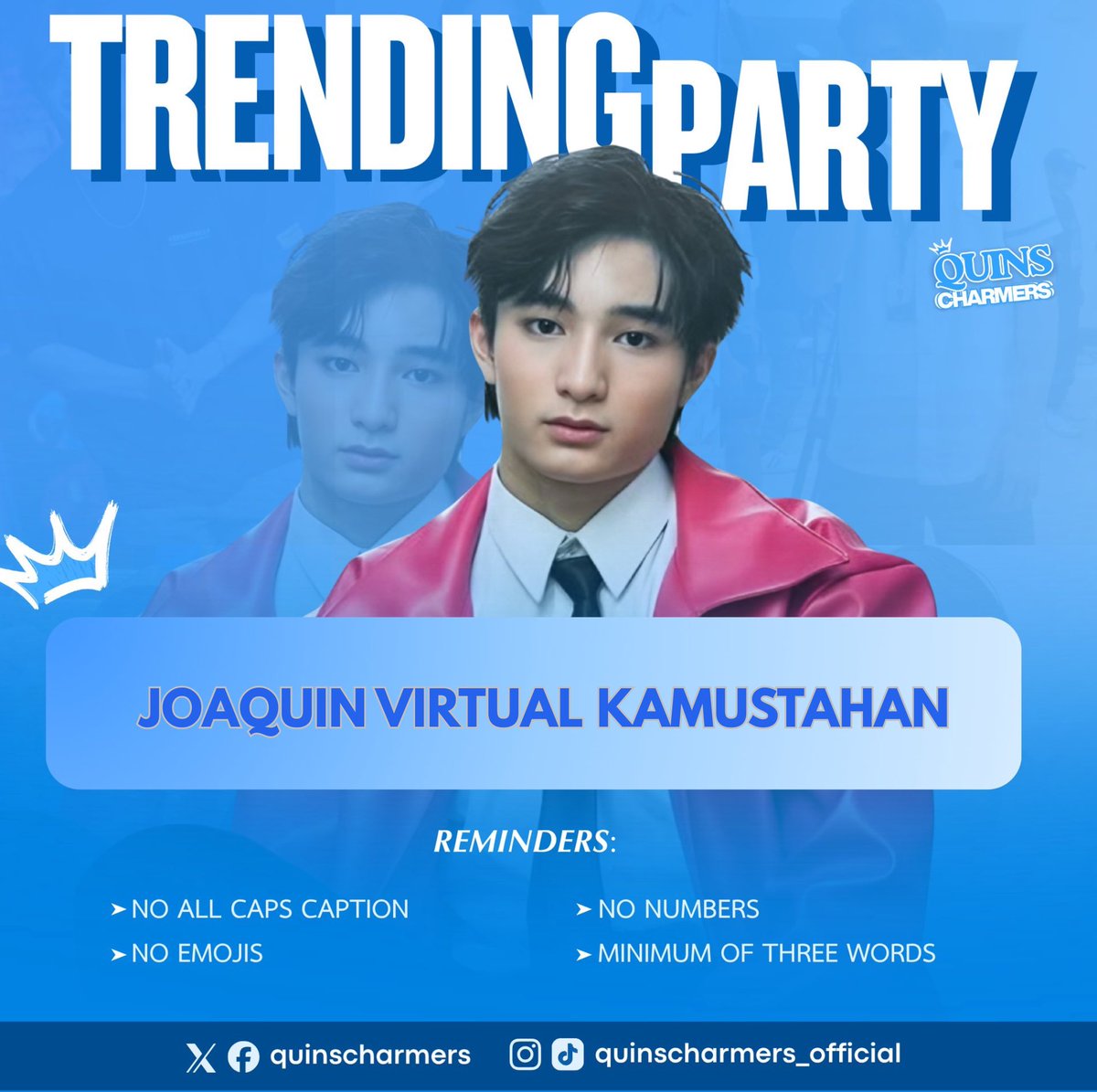 Happy Tuesday  everyone !

Please be reminded:
• No emojis 
• No numbers
• Minimum of three words per tweet
• Make sure your account is public
• Retweet, Requote, Reply 

Kindly reply “ Present for today” ten Times if you’re tweeting using the tag

Official Tagline for