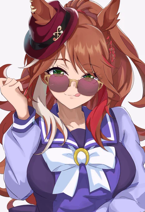 フォーエバーヤング描きました オッドアイなのも最高 #ウマ娘