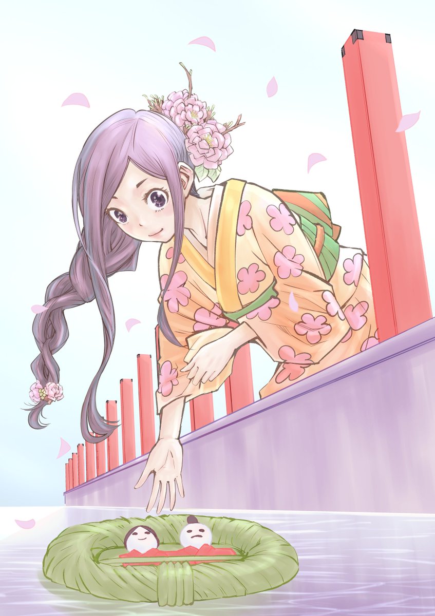 kimura_1sei's tweet photo. #ひな祭りイラスト
＃流し雛
厄災や穢れを流して春が来るよう、願ってます。 https://t.co/3noGsBRemI