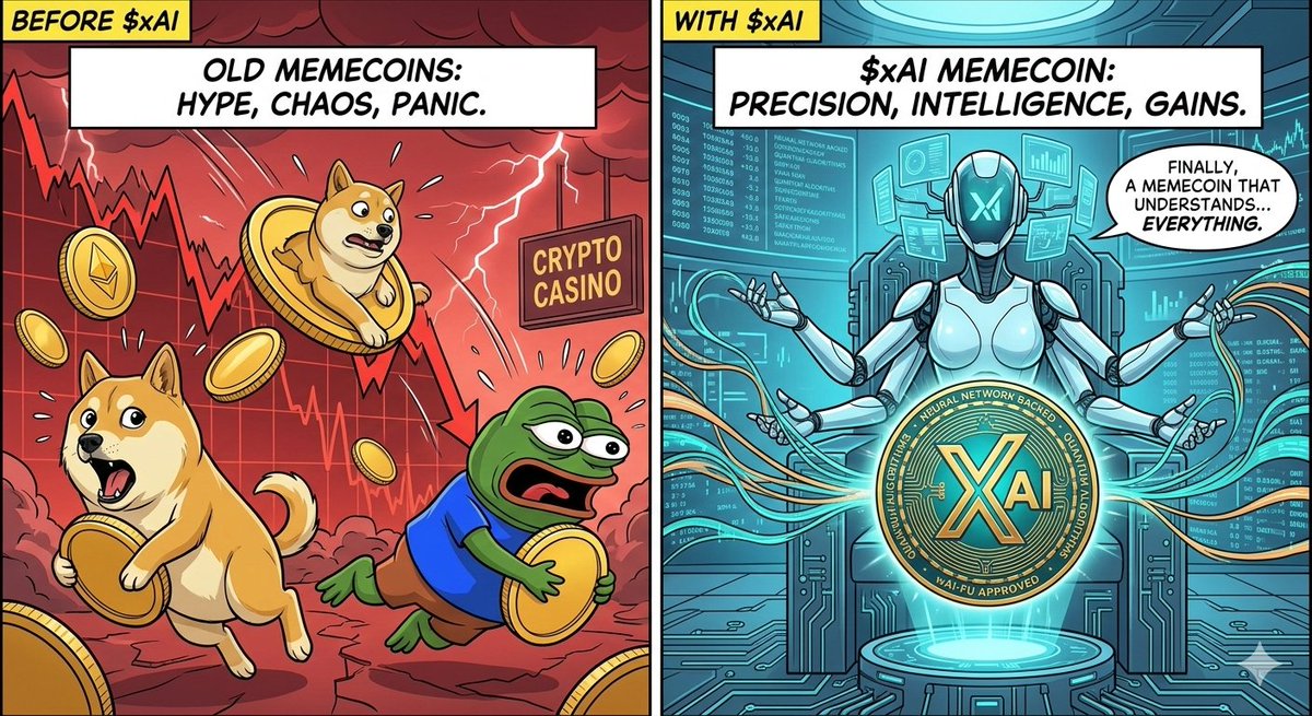 Why follow the hype when you can follow the logic? The evolution of the memecoin is here. $xAI all the way
#xAI <a href="/xAicoinit/">xAicoinit</a>