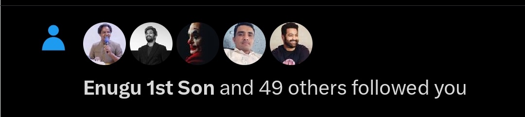 1hr 49 followers not bad 😮‍💨❤️

Holi day promotion chedam ❤️❤️❤️ 

Note : follow and mention your ids must for promotion and follow eachother in comments ❤️

#MaheshBabu #AlluArjun #RamCharan #PawanKalyan #NTR
#Prabhas