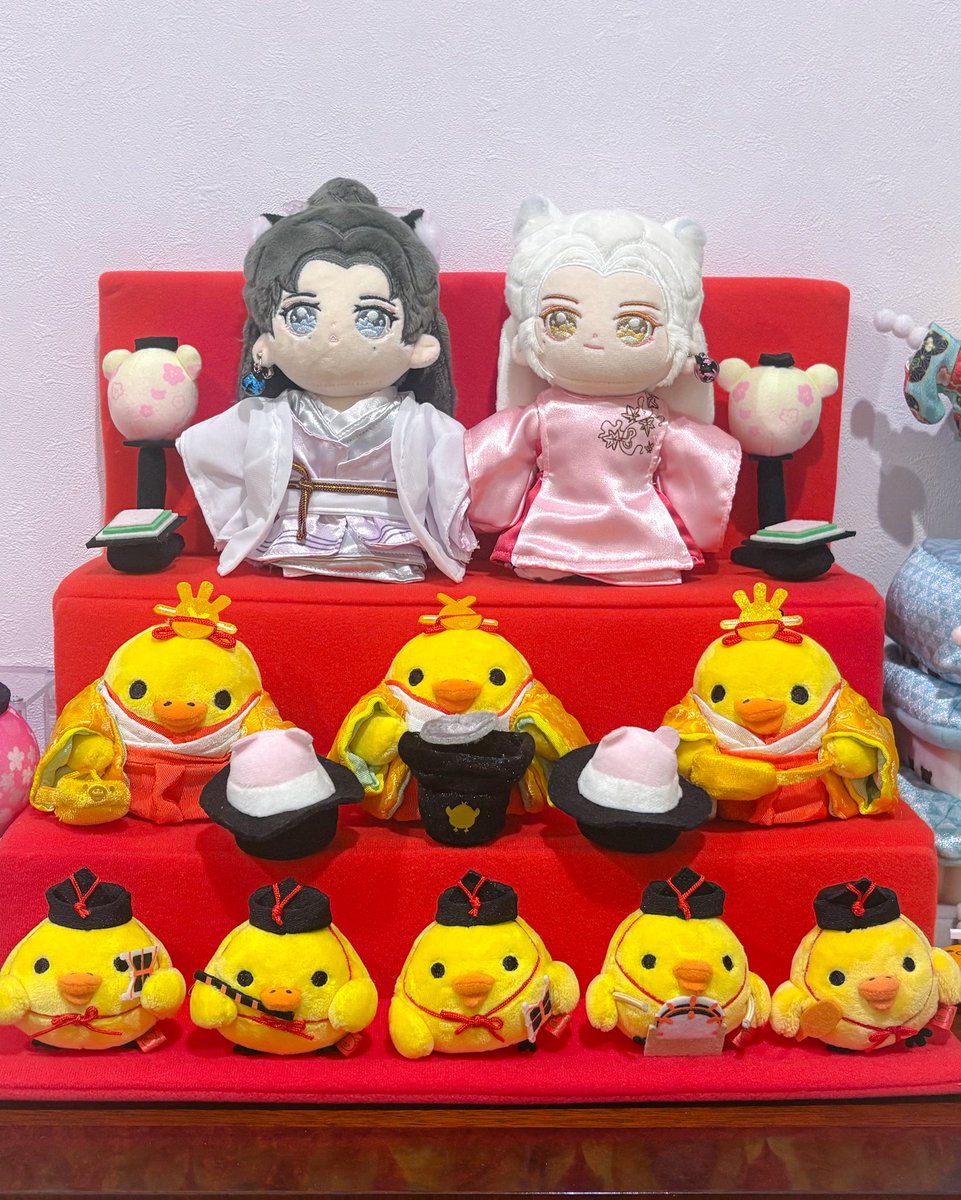 今年も華やかな春がやってきました〜🪢並びはこれで良し👍🎎✨